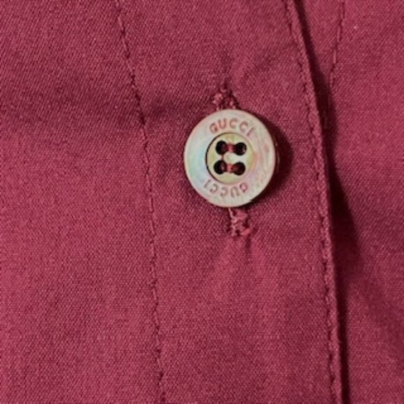 Gucci Blouse in burgundy color, Size 40, Made in Italy - Picture 6 of 9